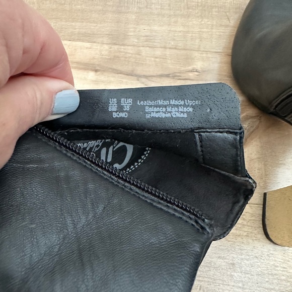 Black Booties with Gold Heel - Picture 7 of 8